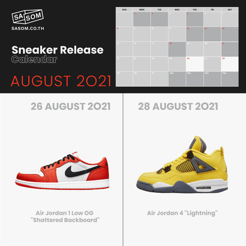 Sneaker release clearance date calendar